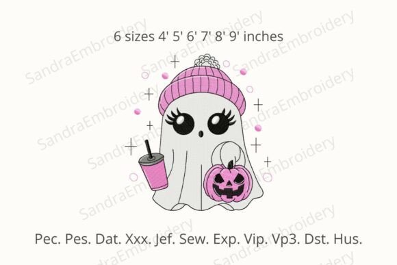 Cute Ghost Girl Halloween Embroidery Design Review