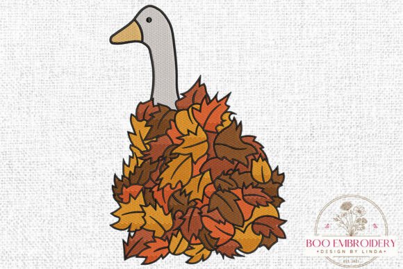 Fall Goose Embroidery Design, Autumn Review