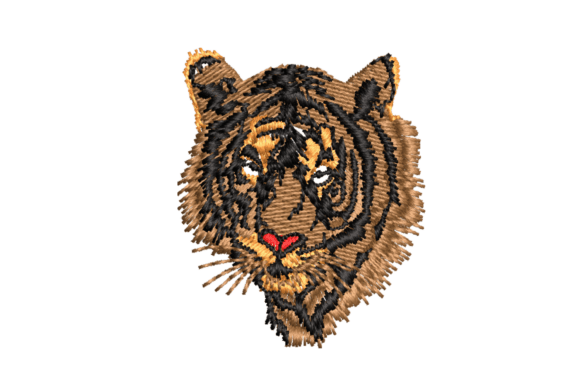 Fierce Tiger Embroidery Design for Bold Shop Collections