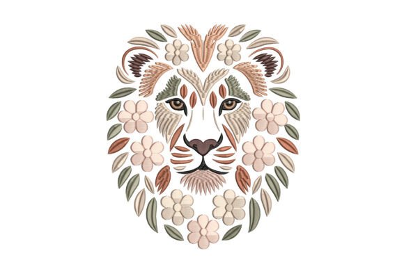 Floral Lion Head Embroidery Design Review