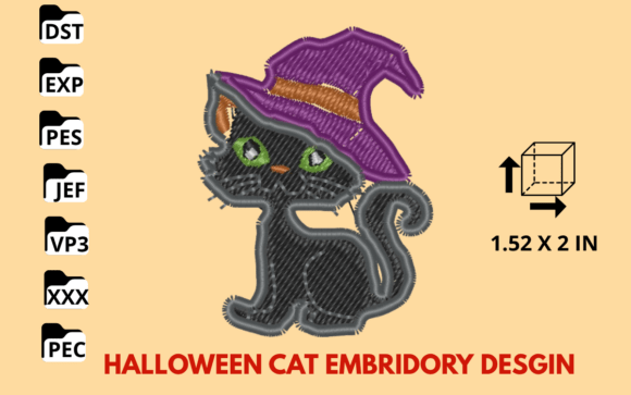Halloween Cat Embroidery Design Review