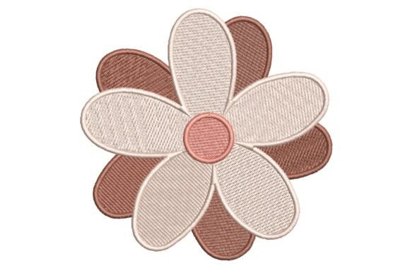 Layered Neutral Toned Flower Embroidery Design Review