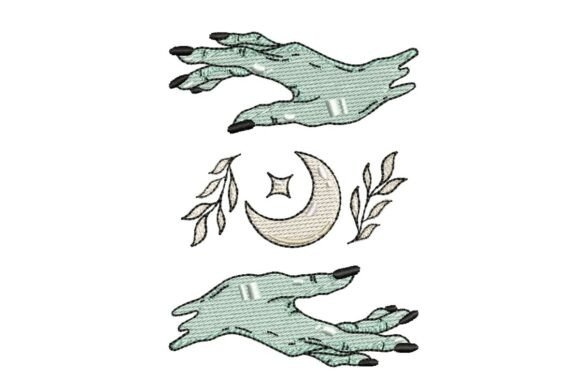 Mystical Celestial Hands and Moon Embroidery Design Review