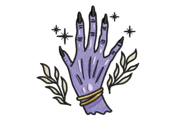 Mystical Witch Hand with Bracelets and Stars Embroidery Design Review