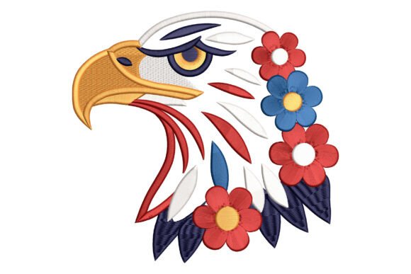 Patriotic Eagle Floral Embroidery Review