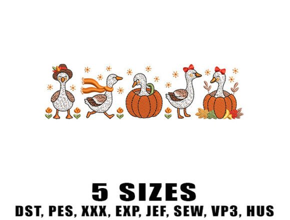 Review: Feelin Goosey Fall Embroidery Designs for Holiday Collections